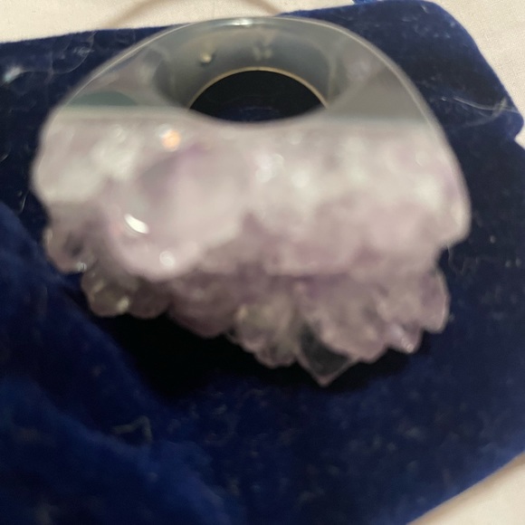 New OOAK Special Edition Autumn Winds Amethyst Gemfire Ring by hespera (size 6) - Picture 7 of 12